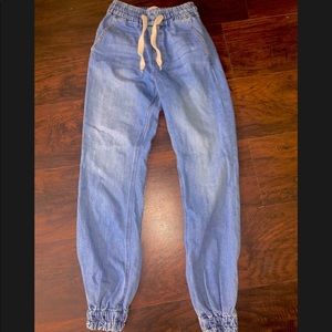 Hollister Denim Jogger Pants
